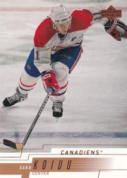 #319 Saku Koivu - Montreal Canadiens - 2000-01 Upper Deck Hockey