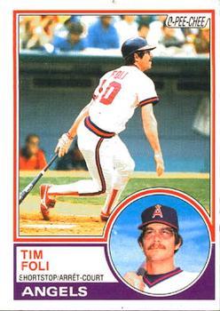 #319 Tim Foli - California Angels - 1983 O-Pee-Chee Baseball