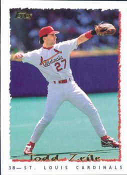 #319 Todd Zeile - St. Louis Cardinals - 1995 Topps Baseball