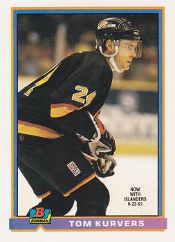 #319 Tom Kurvers - New York Islanders - 1991-92 Bowman Hockey