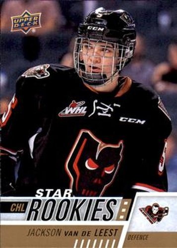 #319 Jackson Van De Leest - Calgary Hitmen - 2017-18 Upper Deck CHL Hockey