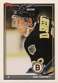 #319 Don Sweeney - Boston Bruins - 1991-92 Topps Hockey