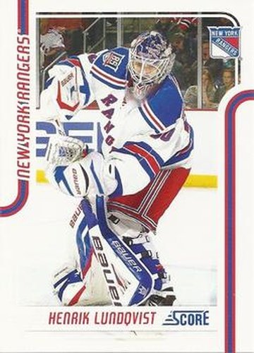 #319 Henrik Lundqvist - New York Rangers - 2011-12 Score Hockey