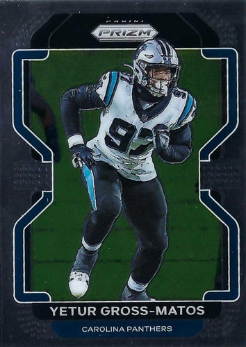 #319 Yetur Gross-Matos - Carolina Panthers - 2021 Panini Prizm Football