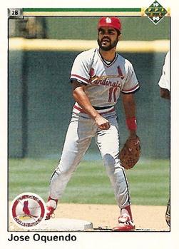 #319 Jose Oquendo - St. Louis Cardinals - 1990 Upper Deck Baseball