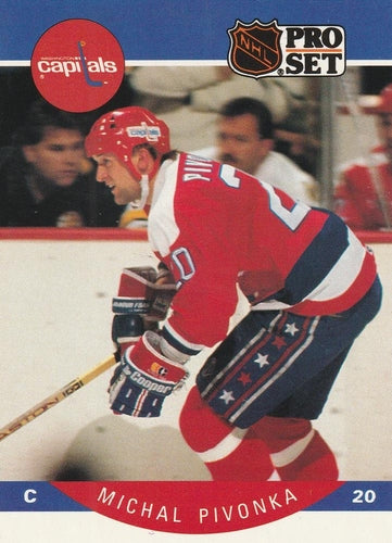 #319 Michal Pivonka - Washington Capitals - 1990-91 Pro Set Hockey