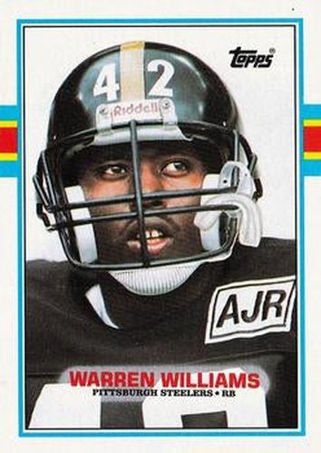 #319 Warren Williams - Pittsburgh Steelers - 1989 Topps Football