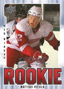 #319 Mattias Ritola - Detroit Red Wings - 2008-09 Upper Deck MVP Hockey