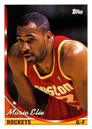 #319 Mario Elie - Houston Rockets - 1993-94 Topps Basketball