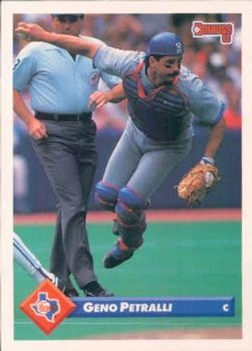 #319 Geno Petralli - Texas Rangers - 1993 Donruss Baseball