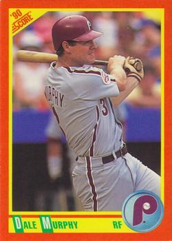 #31T Dale Murphy - Philadelphia Phillies - 1990 Score Rookie & Traded Baseball