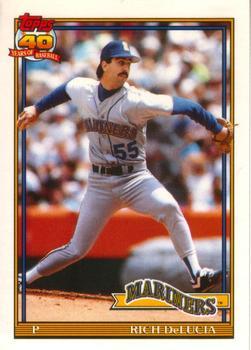 #31T Rich DeLucia - Seattle Mariners - 1991 Topps Traded Baseball