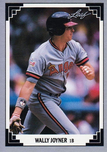 #31 Wally Joyner - California Angels - 1991 Leaf Baseball
