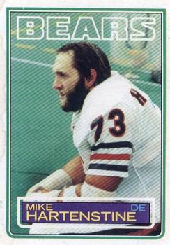 #31 Mike Hartenstine - Chicago Bears - 1983 Topps Football