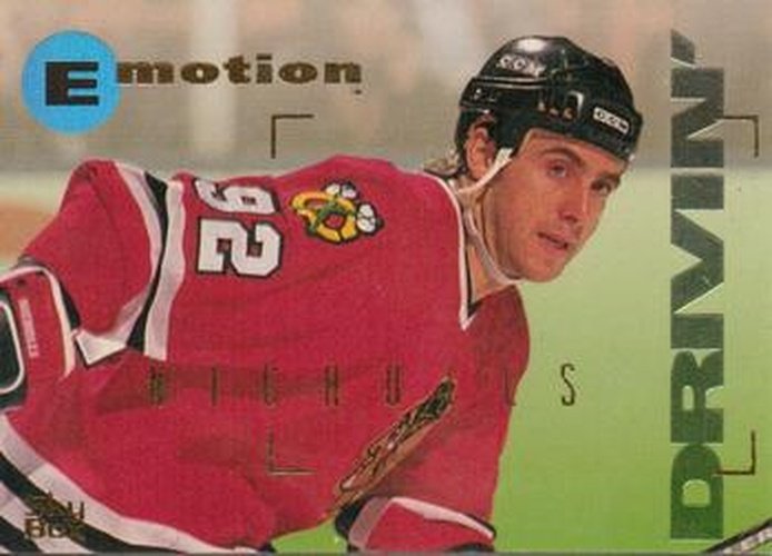 #31 Bernie Nicholls - Chicago Blackhawks - 1995-96 SkyBox E-Motion Hockey