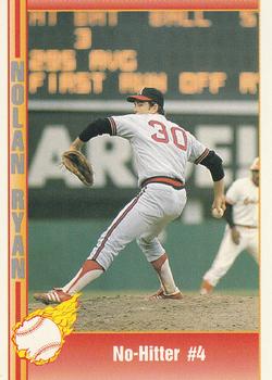 #31 No-Hitter Number 4 - California Angels - 1991 Pacific Nolan Ryan Texas Express I Baseball