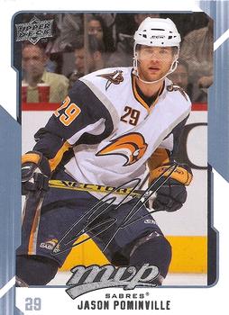 #31 Jason Pominville - Buffalo Sabres - 2008-09 Upper Deck MVP Hockey