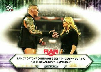 #31 Randy Orton Confronts Beth Phoenix During Her Medical Update on Edge - 2021 Topps WWE Wrestling