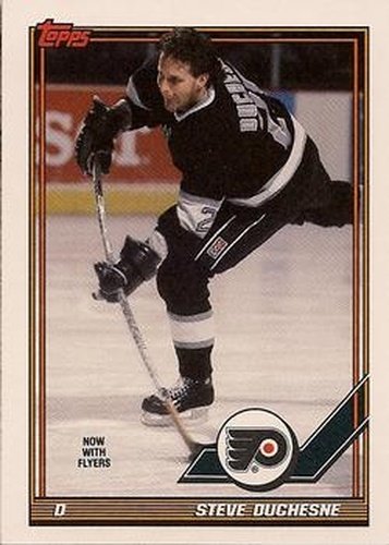 #31 Steve Duchesne - Philadelphia Flyers - 1991-92 Topps Hockey