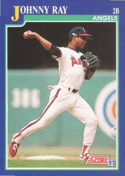 #31 Johnny Ray - California Angels - 1991 Score Baseball
