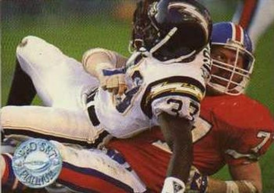 #31 Karl Mecklenburg - Denver Broncos - 1991 Pro Set Platinum Football