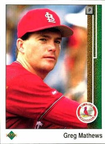 #531 Greg Mathews - St. Louis Cardinals - 1989 Upper Deck Baseball