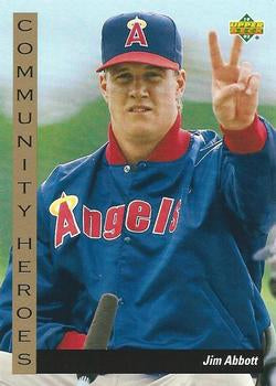 #31 Jim Abbott - California Angels - 1993 Upper Deck Baseball