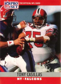 #31 Tony Casillas - Atlanta Falcons - 1990 Pro Set Football