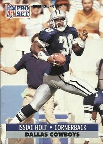 #131 Issiac Holt - Dallas Cowboys - 1991 Pro Set Football