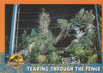 #31 Tearing Through the Fence - 1993 Topps Jurassic Park