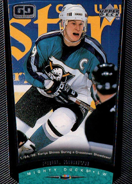 #31 Paul Kariya - Anaheim Mighty Ducks - 1998-99 Upper Deck Hockey