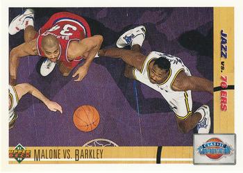 #31 Malone vs. Barkley - Utah Jazz / Philadelphia 76ers - 1991-92 Upper Deck Basketball