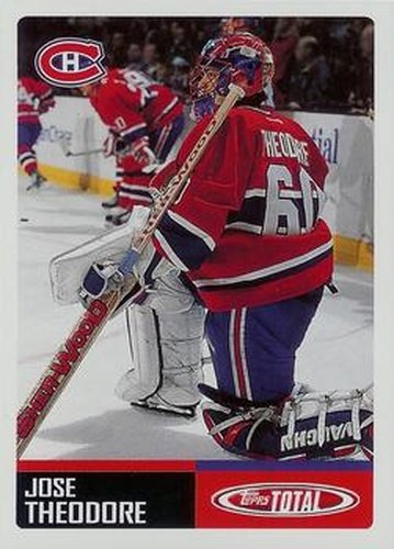 #31 Jose Theodore - Montreal Canadiens - 2002-03 Topps Total Hockey