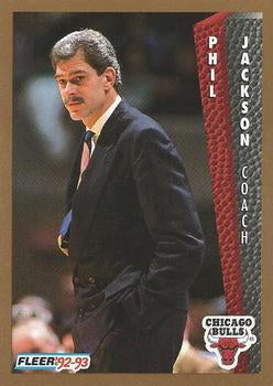 #31 Phil Jackson - Chicago Bulls - 1992-93 Fleer Basketball