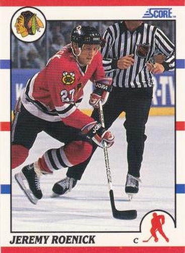 #31 Jeremy Roenick - Chicago Blackhawks - 1990-91 Score Hottest and Rising Stars Hockey