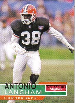 #31 Antonio Langham - Cleveland Browns - 1995 SkyBox Impact Football