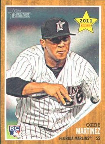 #31 Ozzie Martinez - Florida Marlins - 2011 Topps Heritage Baseball
