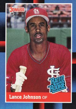 #31 Lance Johnson - St. Louis Cardinals - 1988 Donruss Baseball