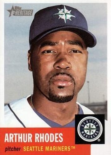 #31 Arthur Rhodes - Seattle Mariners - 2002 Topps Heritage Baseball