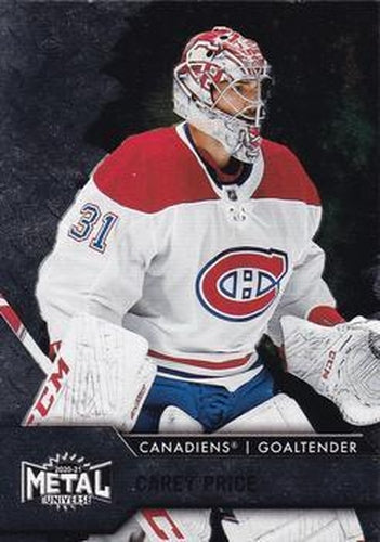 #31 Carey Price - Montreal Canadiens - 2020-21 Skybox Metal Universe Hockey