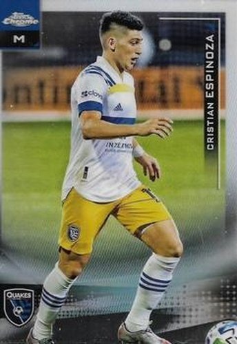 #31 Cristian Espinoza - San Jose Earthquakes - 2021 Topps Chrome MLS Soccer