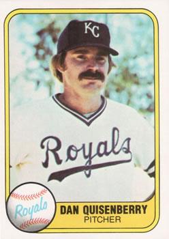 #31 Dan Quisenberry - Kansas City Royals - 1981 Fleer Baseball