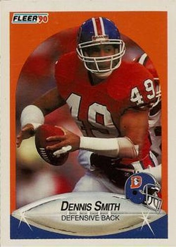 #31 Dennis Smith - Denver Broncos - 1990 Fleer Football