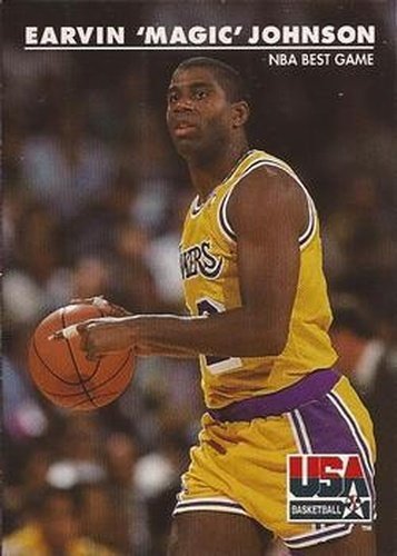 #31 Earvin "Magic" Johnson - USA - 1992 SkyBox USA Basketball