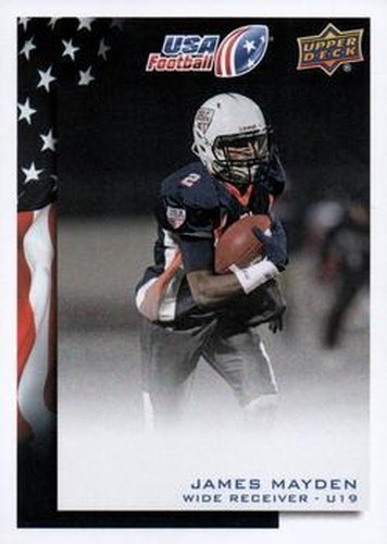 #31 James Mayden - USA - 2014 Upper Deck USA Football