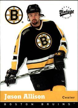 #31 Jason Allison - Boston Bruins - 2000-01 Upper Deck Vintage Hockey