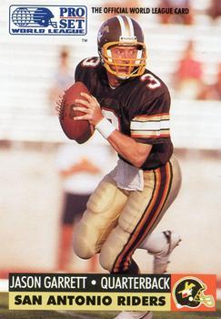 #31 Jason Garrett - San Antonio Riders - 1991 Pro Set - WLAF Inserts Football