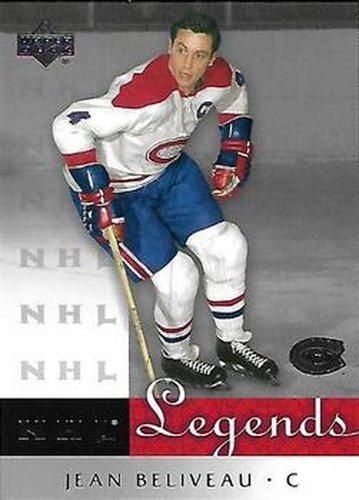 #31 Jean Beliveau - Montreal Canadiens - 2001-02 Upper Deck Legends Hockey