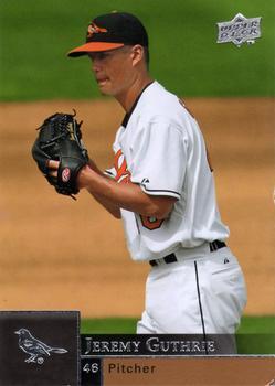 #31 Jeremy Guthrie - Baltimore Orioles - 2009 Upper Deck Baseball
