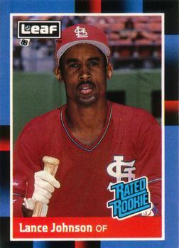#31 Lance Johnson - St. Louis Cardinals - 1988 Leaf Baseball